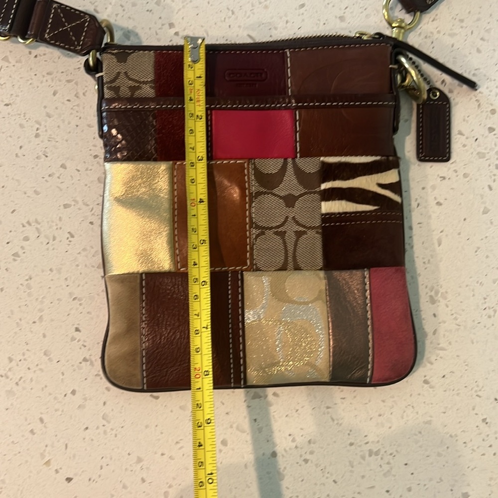 Coach Crossbody Bag. Patchwork Style. Excellent C… - image 8